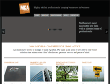 Tablet Screenshot of mga-lawyers.com